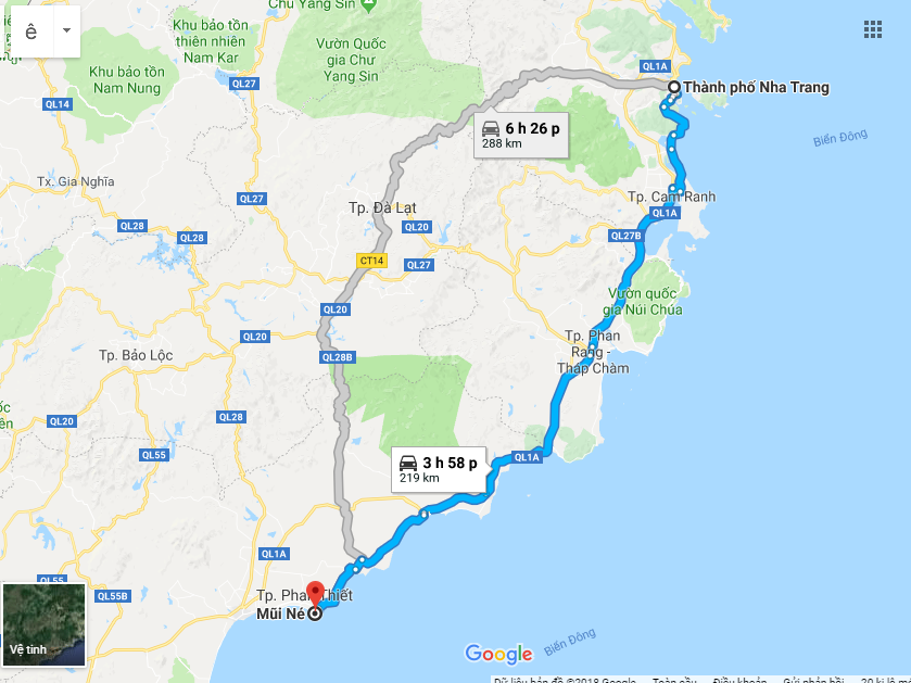 phan thiết cách nha trang bao xa